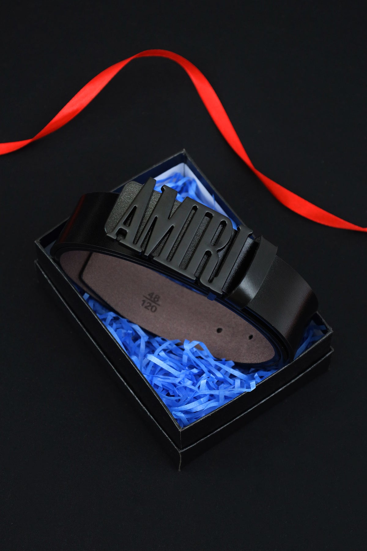 Amrii Metal Alloy Automatic Buckle Branded Belt