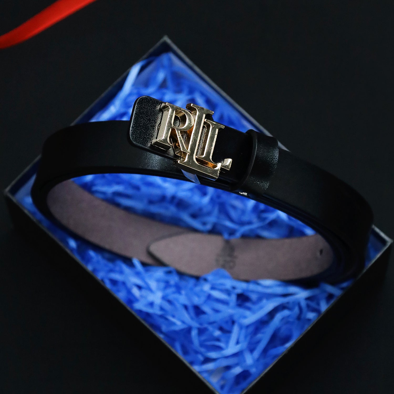 Raph Luren Metal Alloy Automatic Buckle Branded Belt