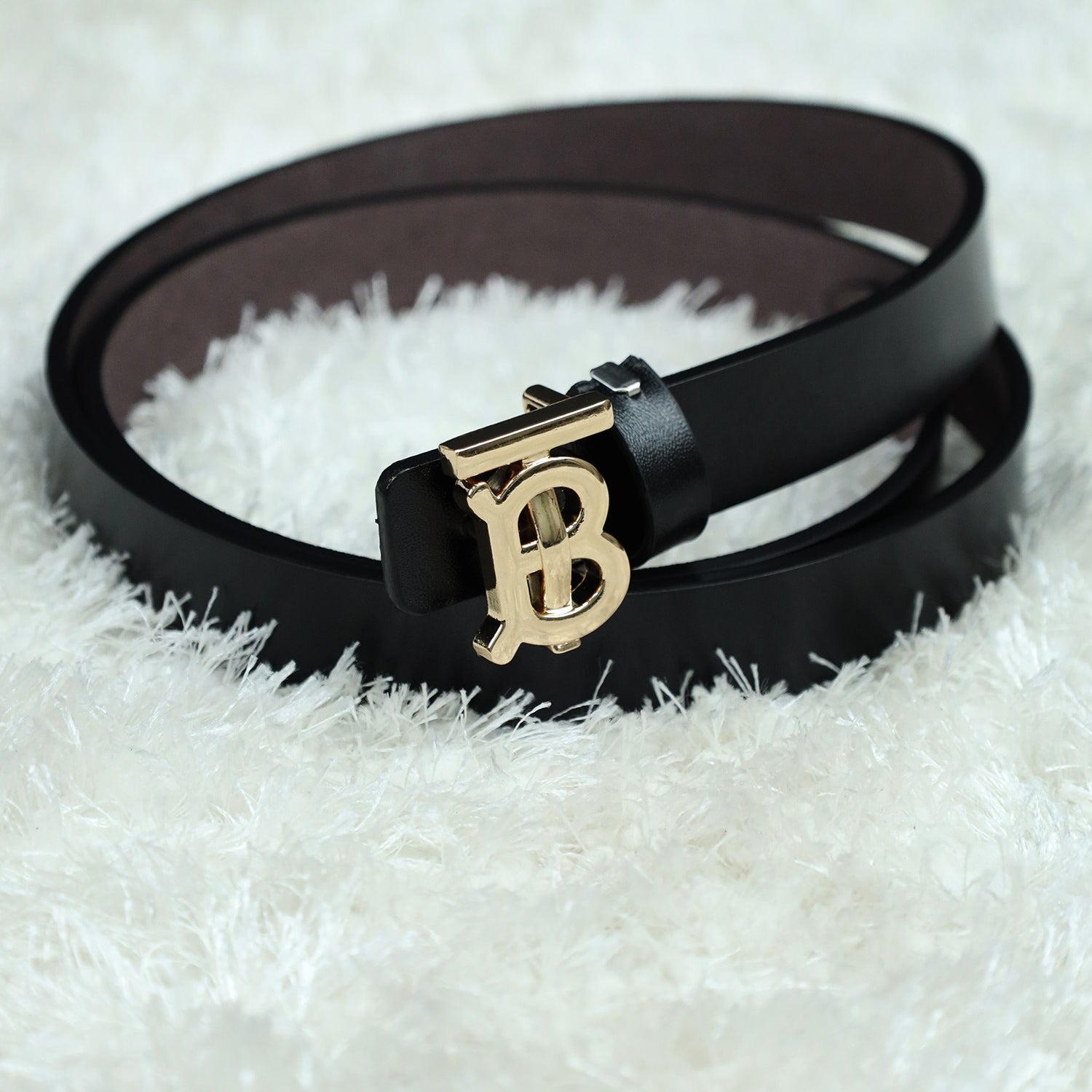Burbrry Metal Alloy Automatic Buckle Branded Belt