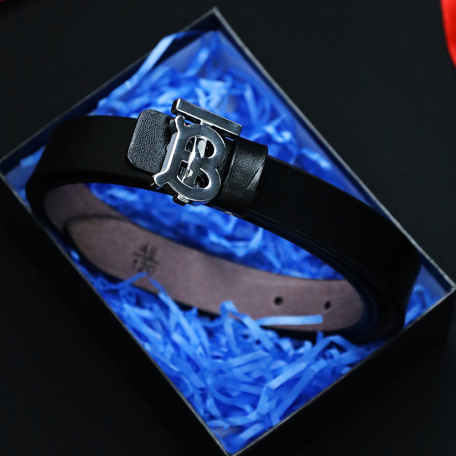 Burbrry Metal Alloy Automatic Buckle Branded Belt