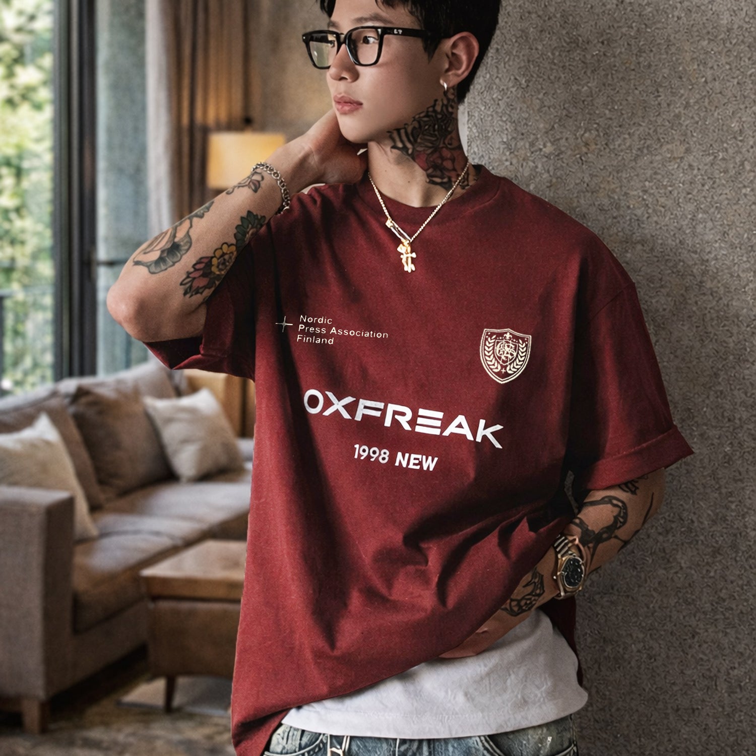 Turbo "Oxfreak Typographic" Oversize Tee