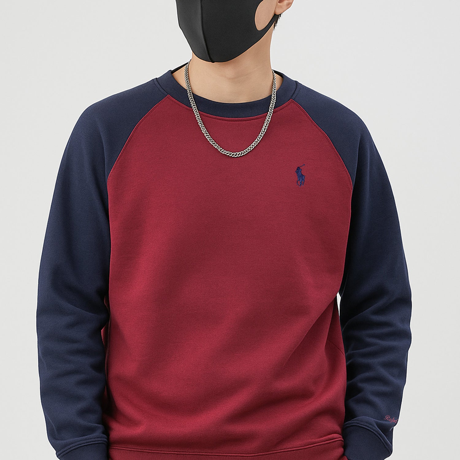 Rph Lren Raglan Pullover Round Neck Imported Men's Sweatshirt