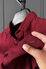 Turbo Self Lining Long Sleeve Cotton Casual Shirt