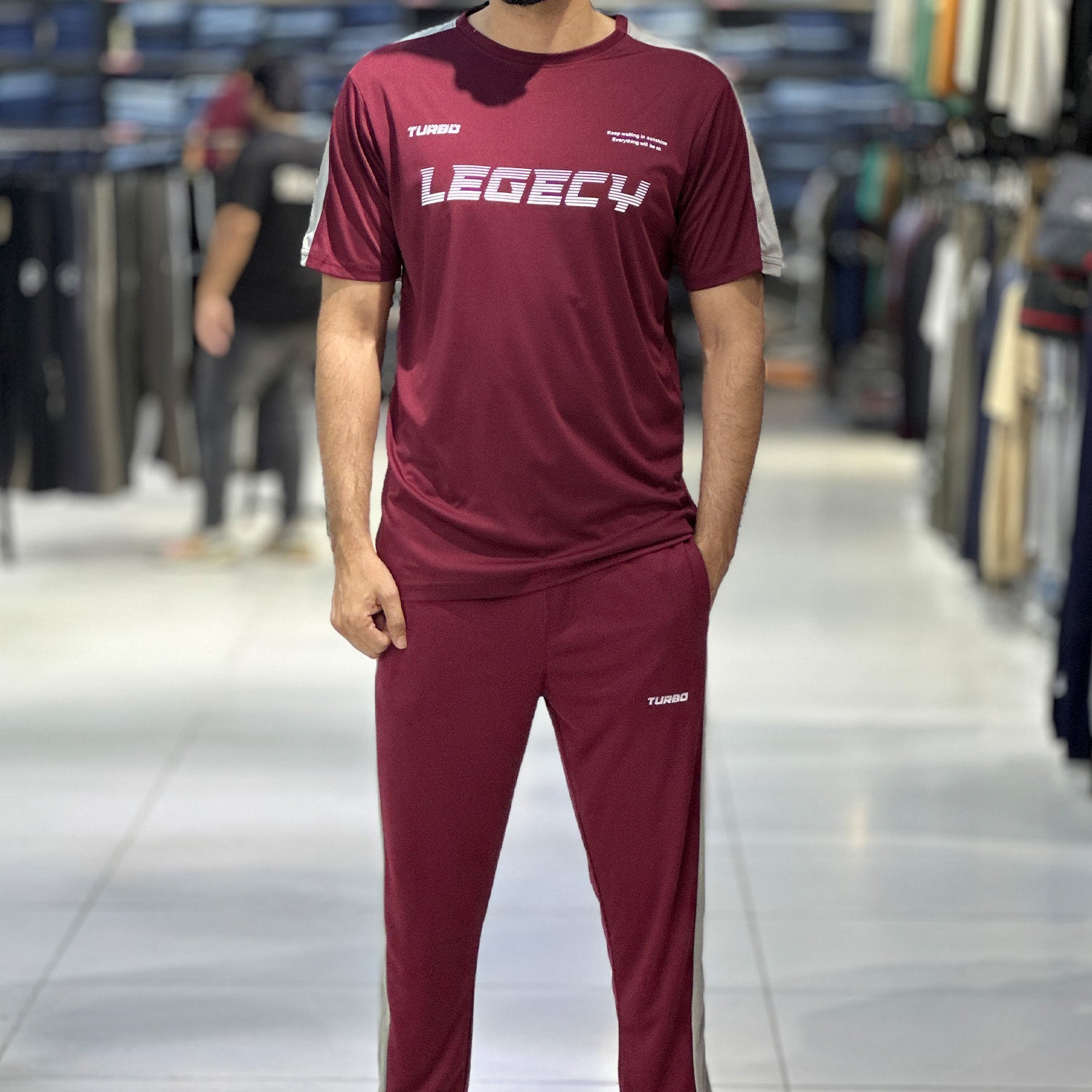 Turbo Legecy contrasting stripes Men's Tracksuit