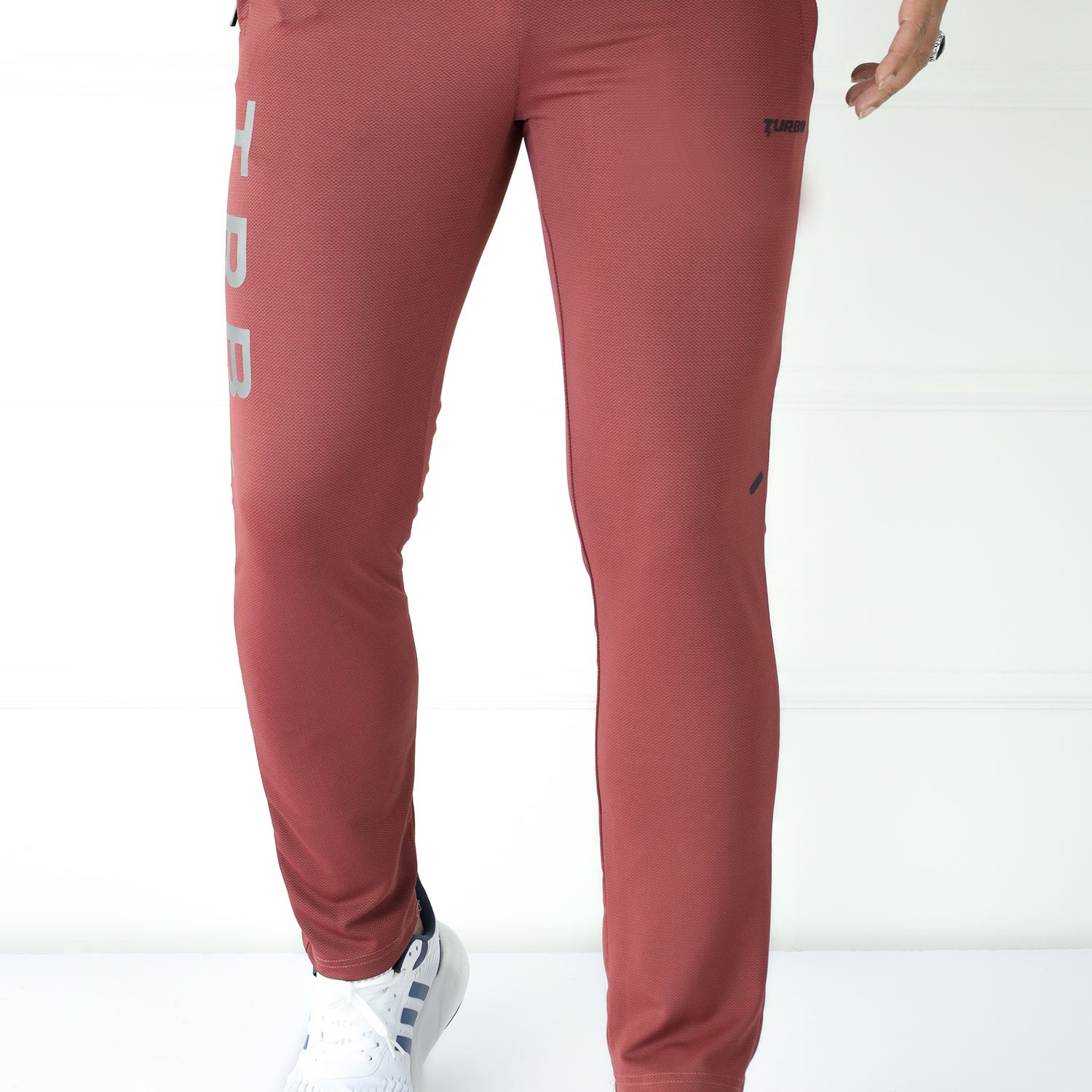 TRB Performance Vision Workout Men's Dryfit Trouser In Maroon
