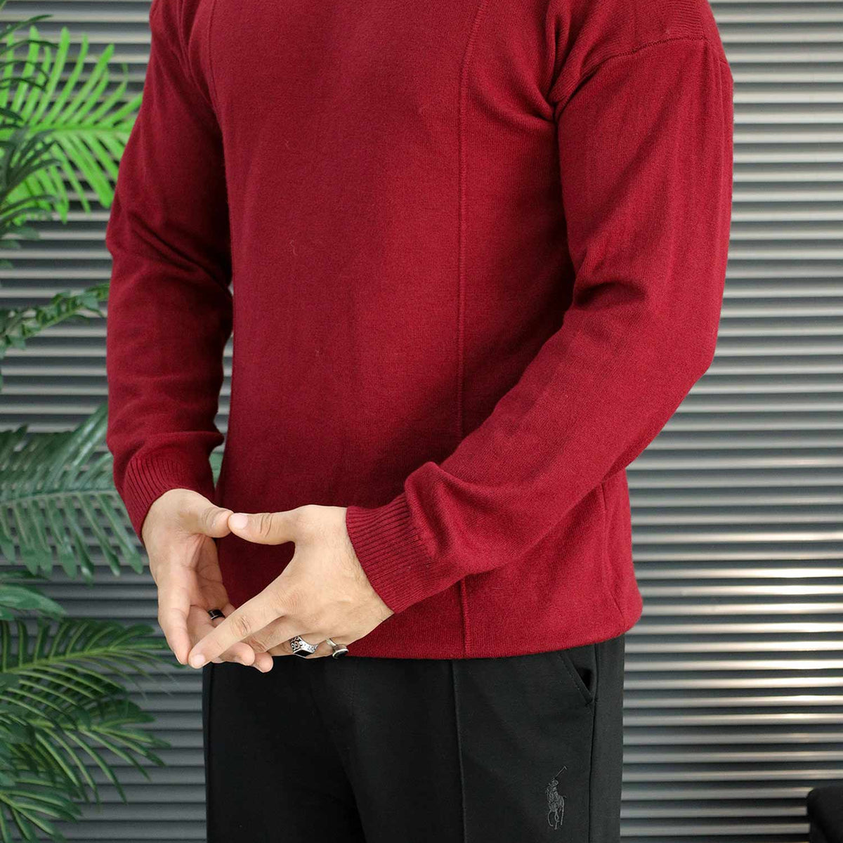 Turbo Clean Aesthetic Texture Style Imported Men's Sweater