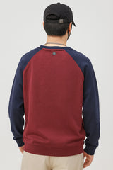 Rph Lren Raglan Pullover Mock Neck Imported Men's Sweatshirt