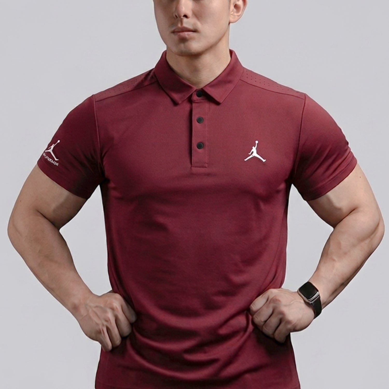 Jrdn Team Style Jumpman Dry-Fit Polo