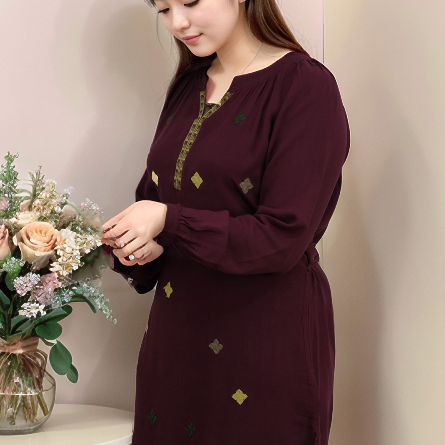 Embroidered Design Timeless Charm Turkish Imported Top