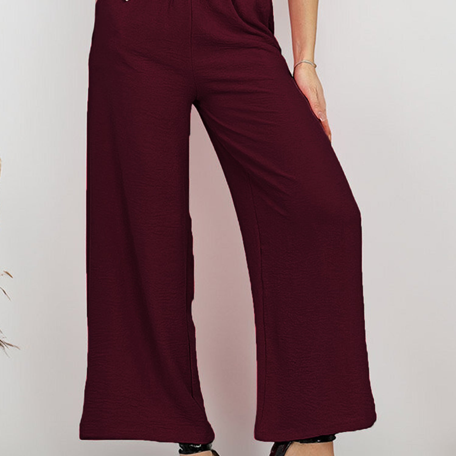 Trendy Button Threadz Belted Comfy Flapper Trouser - Women