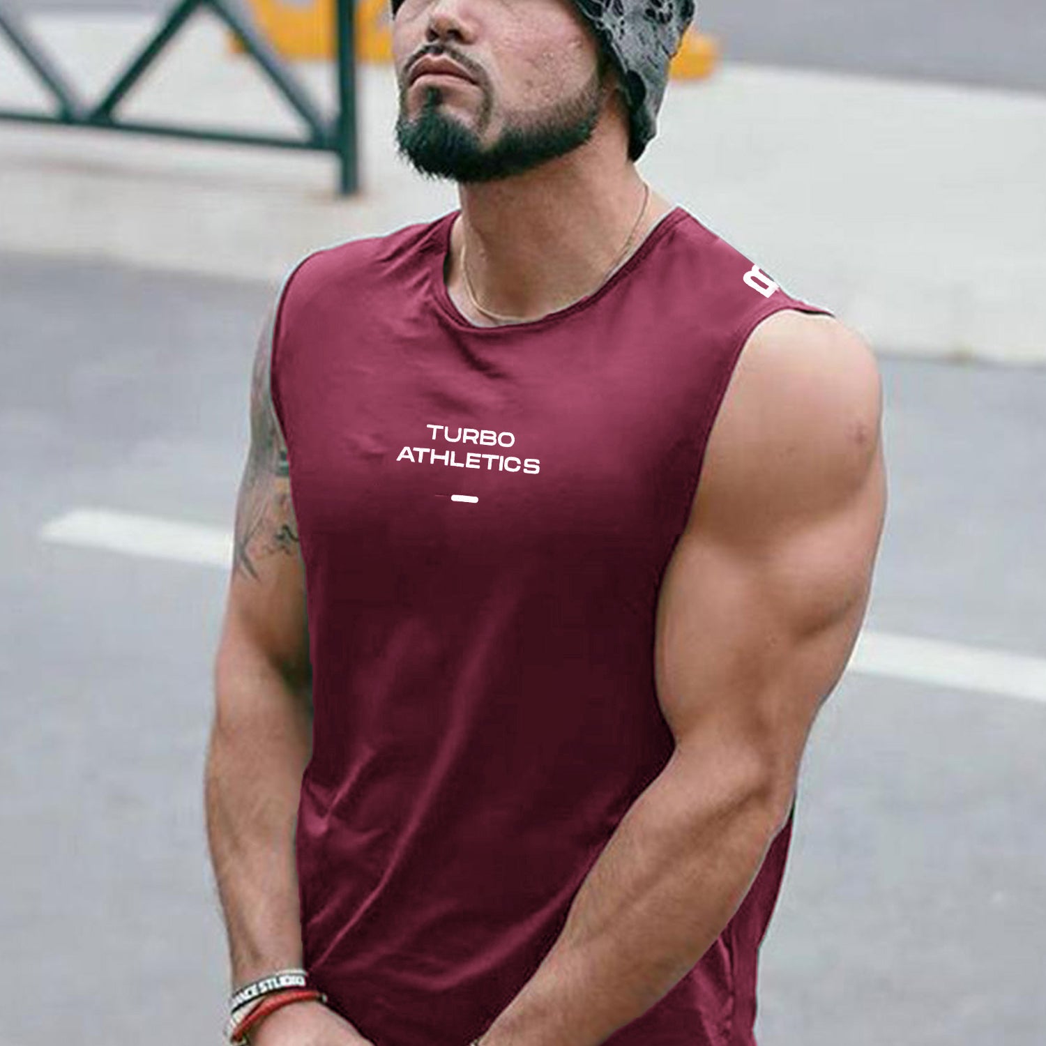 Turbo 'Athletics' Division Men Sando In Maroon