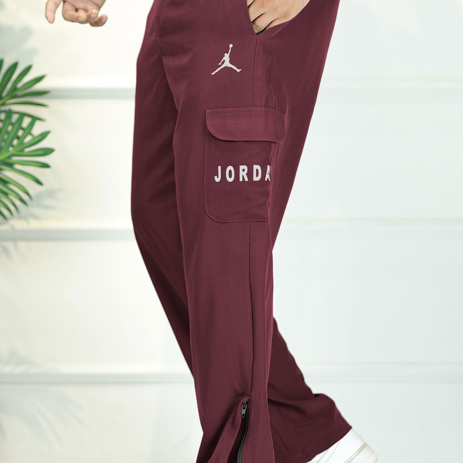 Jrdn 'Flare-Zip' Tactical Cargo-Style Micron Sportswear Trouser