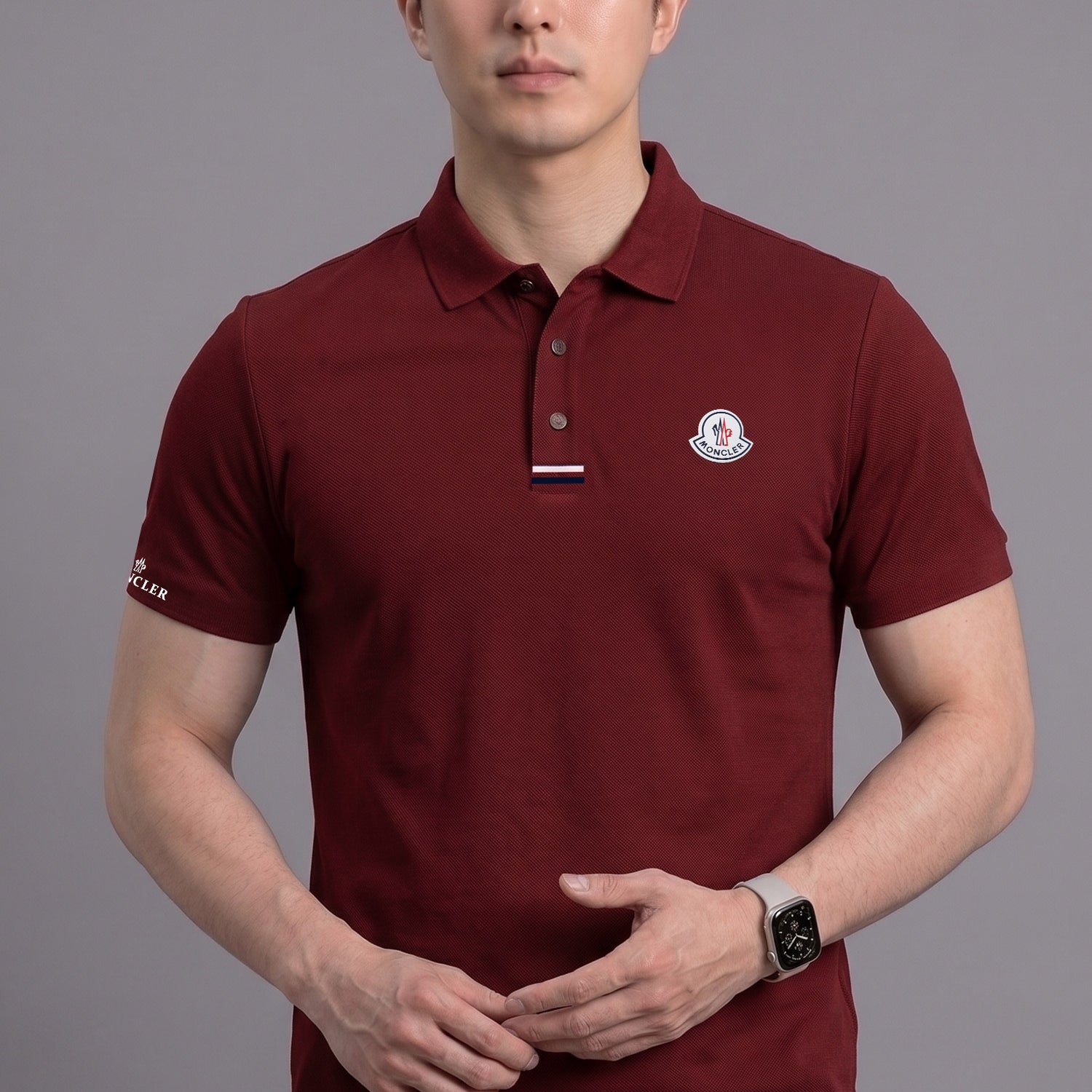 Monclr Moisture-Wicking Imp Dry-Fit Polo