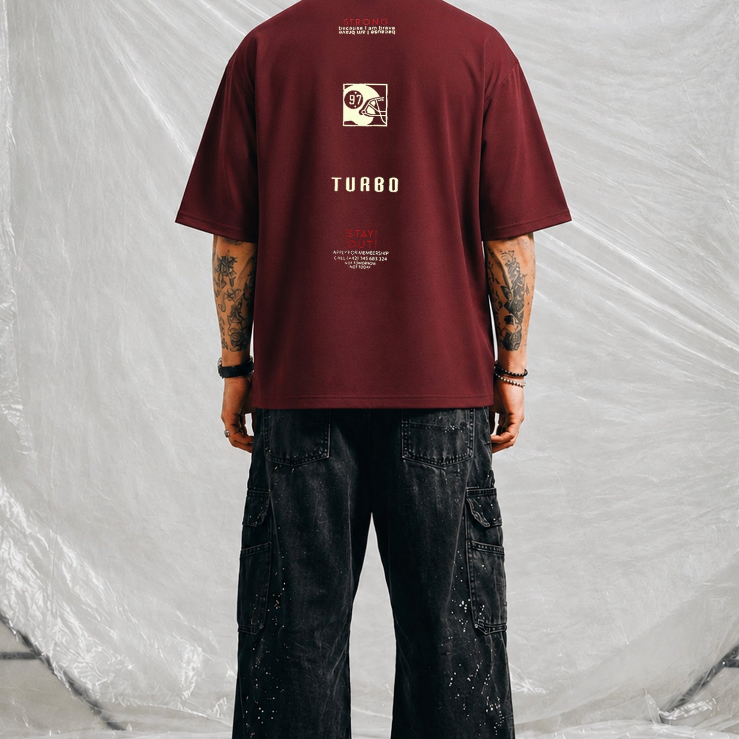 Turbo "Shein Typographic" Oversize Tee