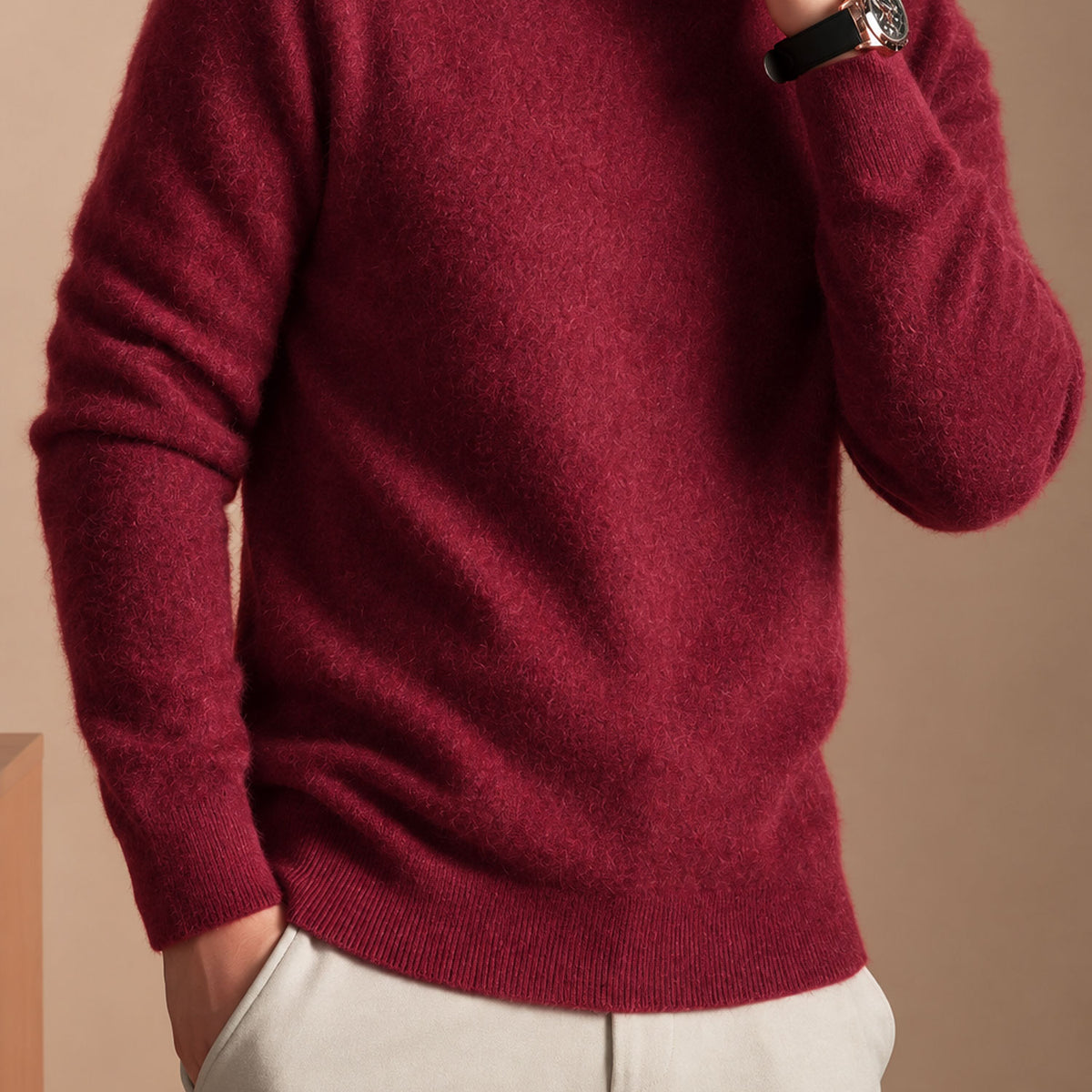 Turbo Extreme Rabbit Wool Turtleneck Pullover Imported High Neck