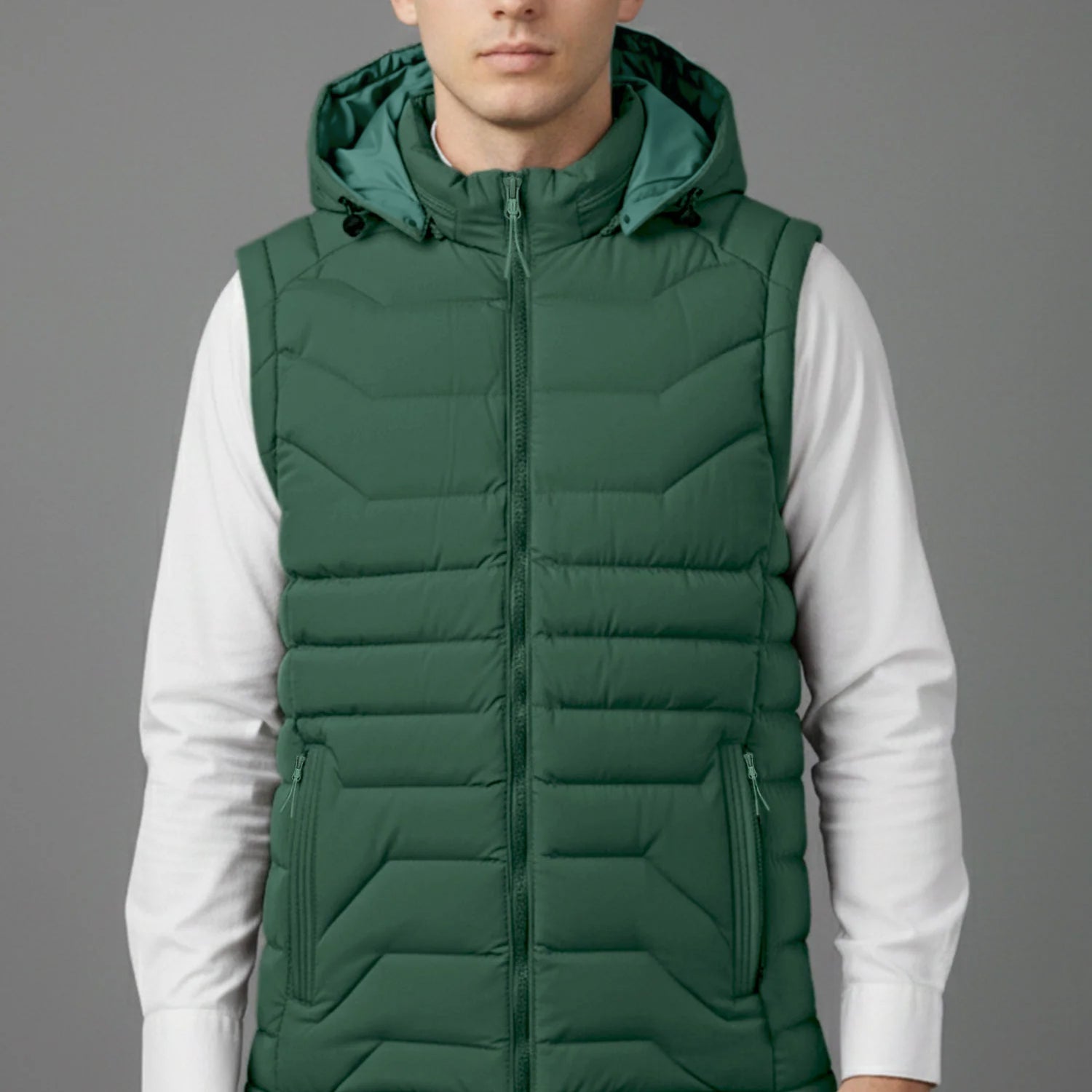 Stand Collar Imported Men's Gilet