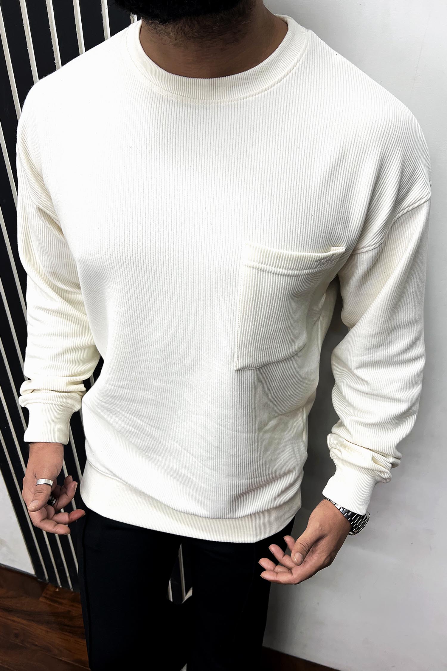 Turbo Pocket Style Embroided Men's Sweatshirt