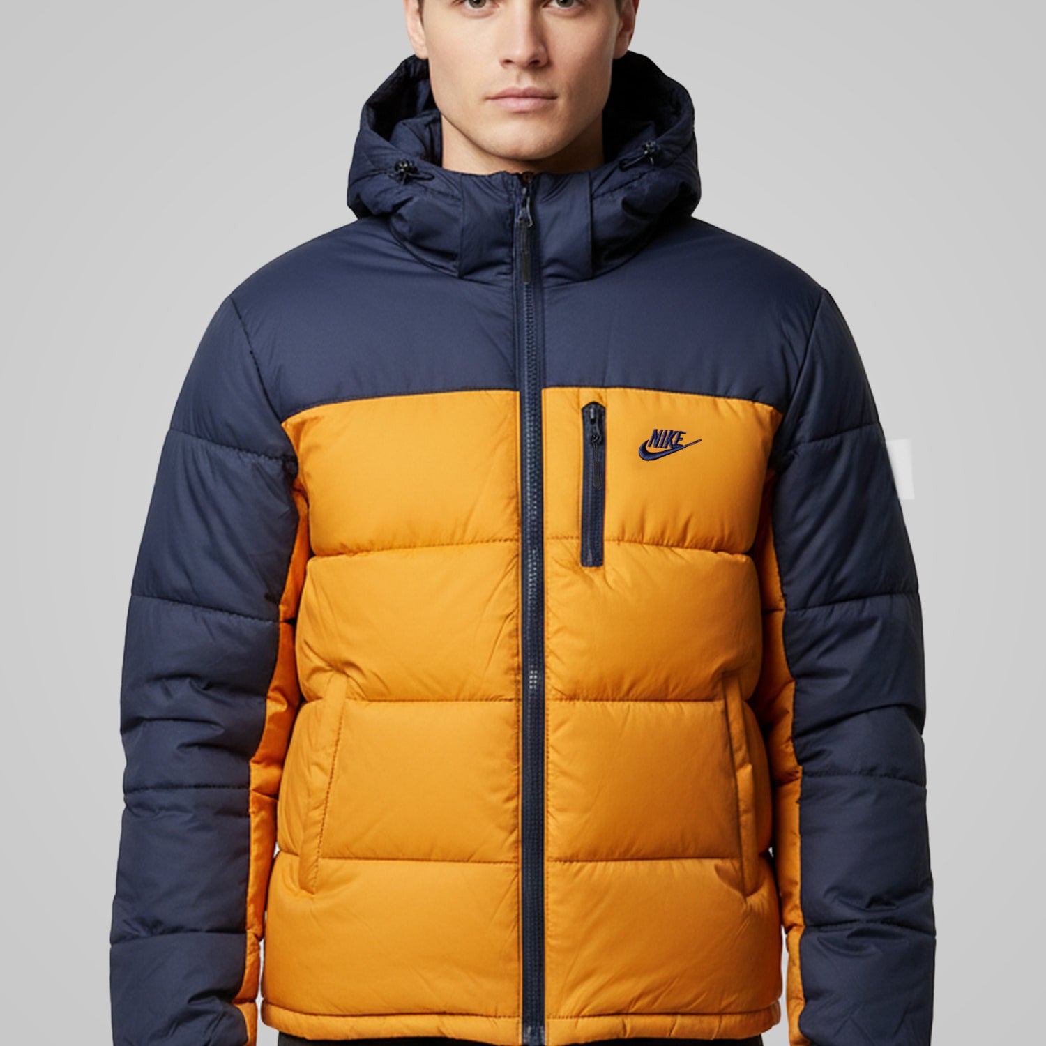Nke 2 Colors Style Men's Imported Puffer Jacket