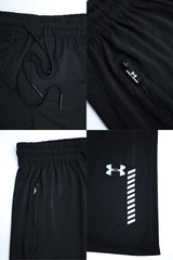 Undr Armur Reflector Logo Quick-dry Shorts In Black