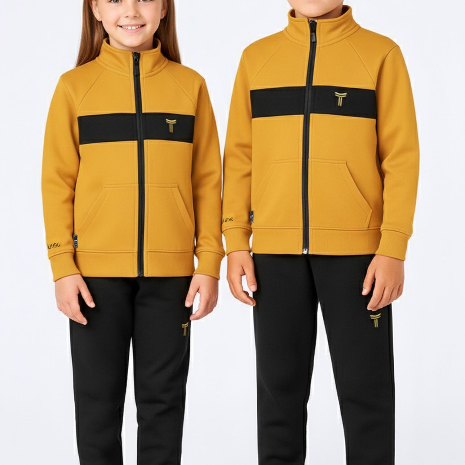 Turbo TrainFit Panel Unisex Younger Kids Tracksuit