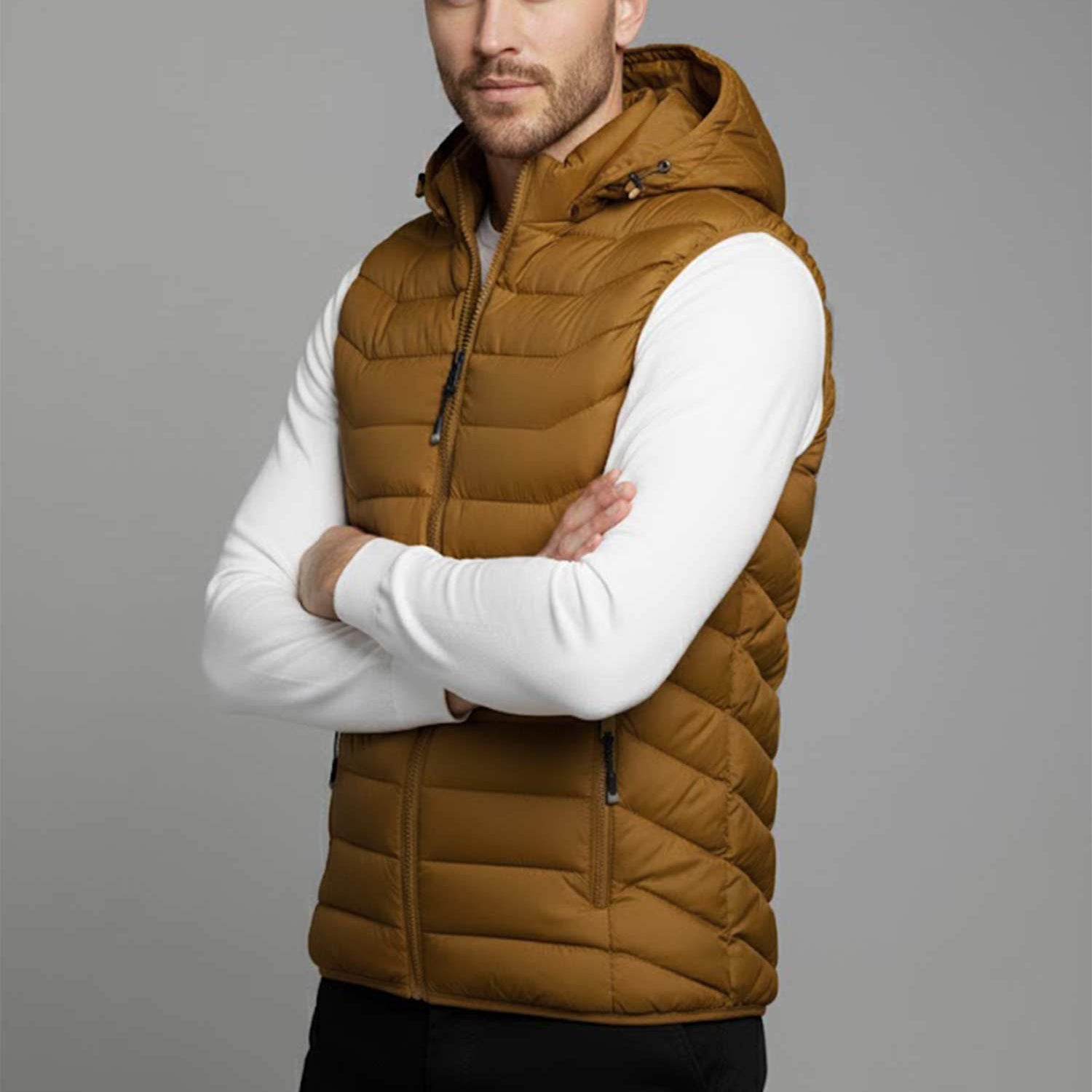 Hollow Padded Imported Men's Gilet