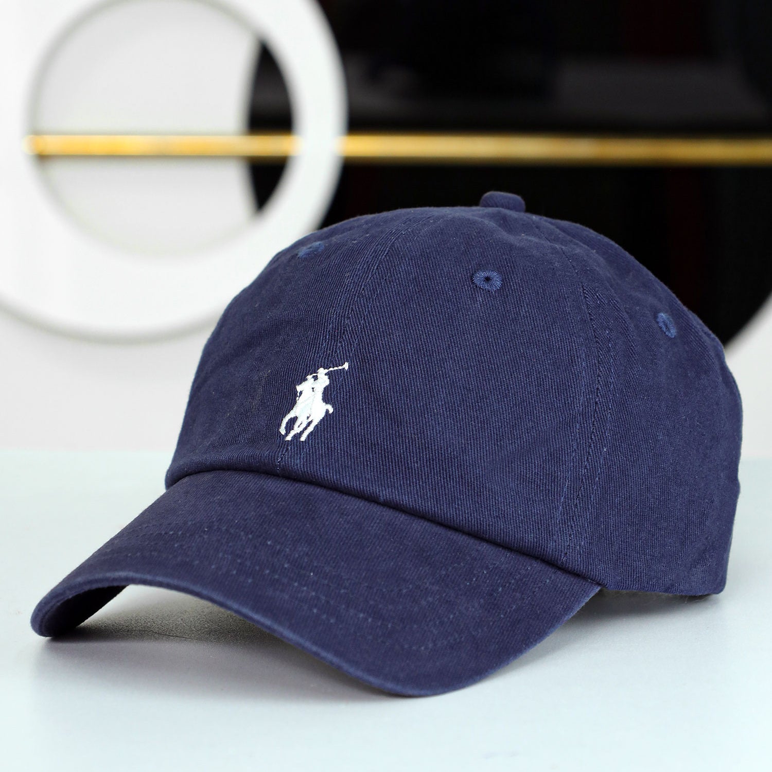 Rph Lren Polo Striped Oxford Imp Shamery Cotton Cap