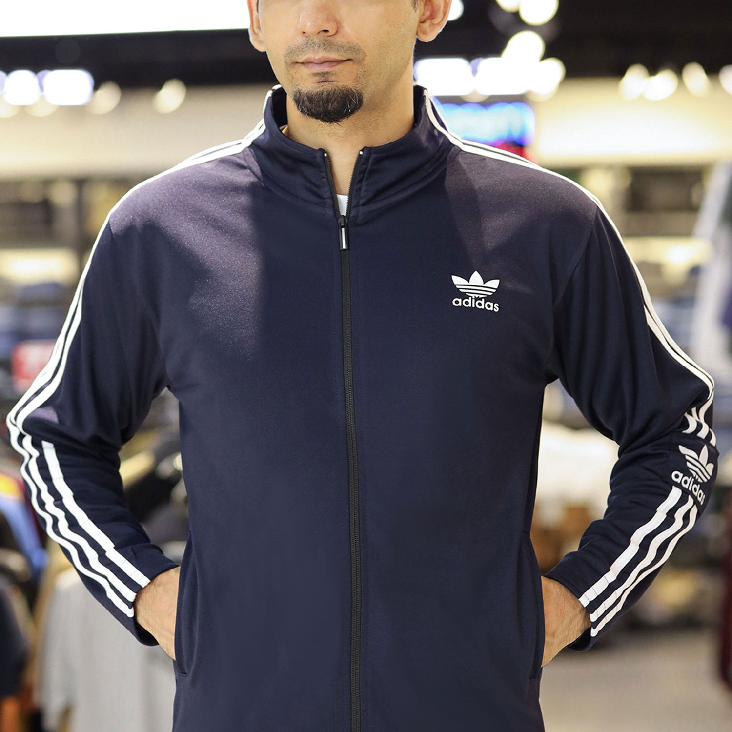 Adds 3-Stripes Signature Men Zipper Upper