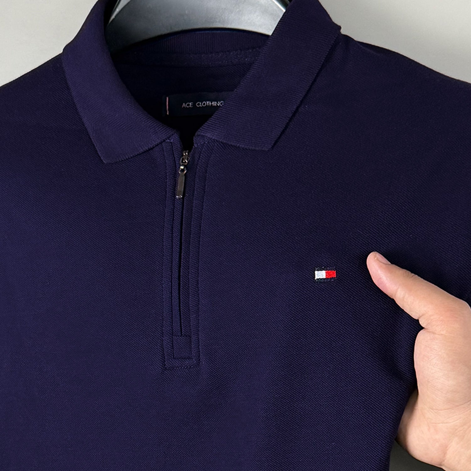 Tmy Essential Zip Style Polo Shirt