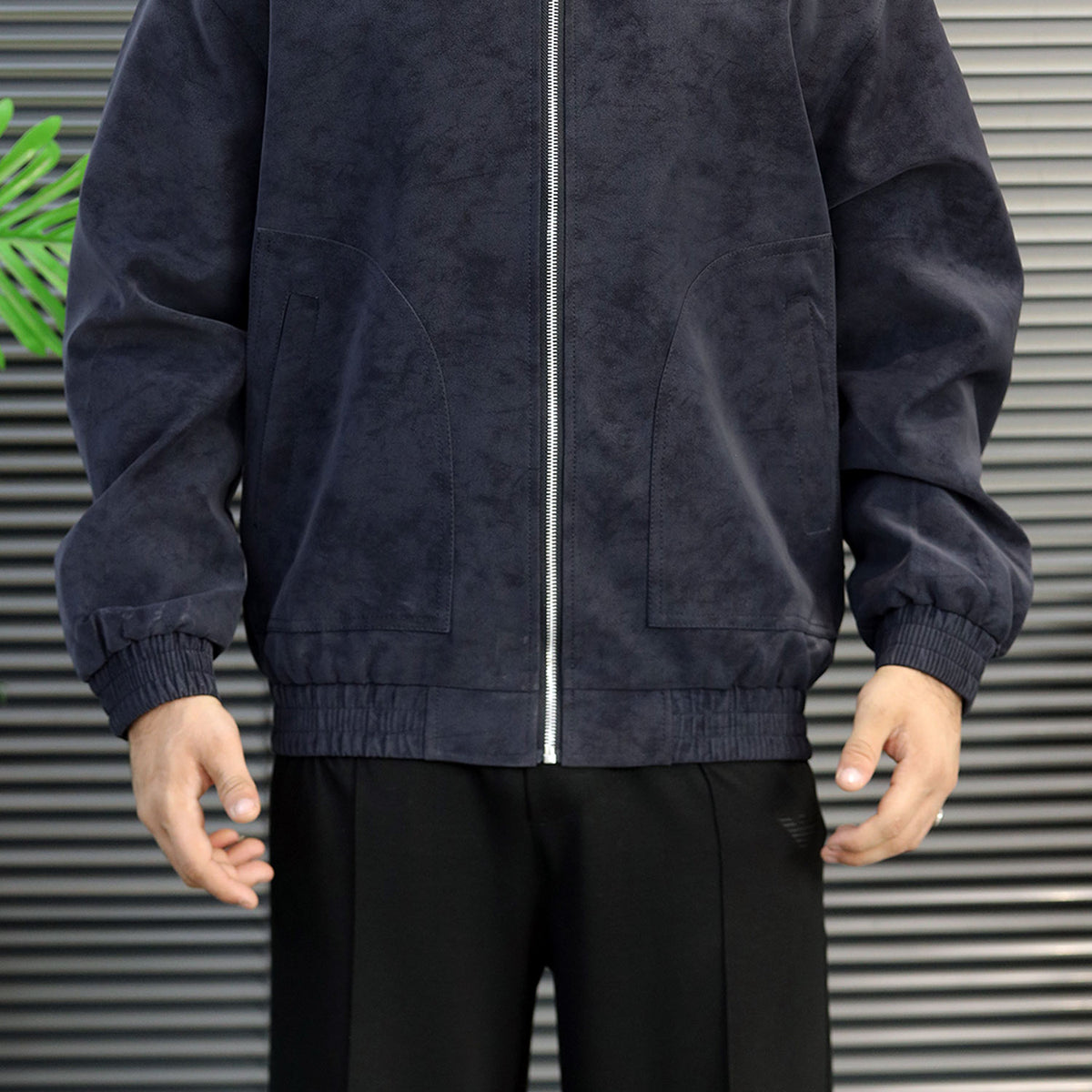 Men's Vintage Harrington Imported Suede Leather Jacket