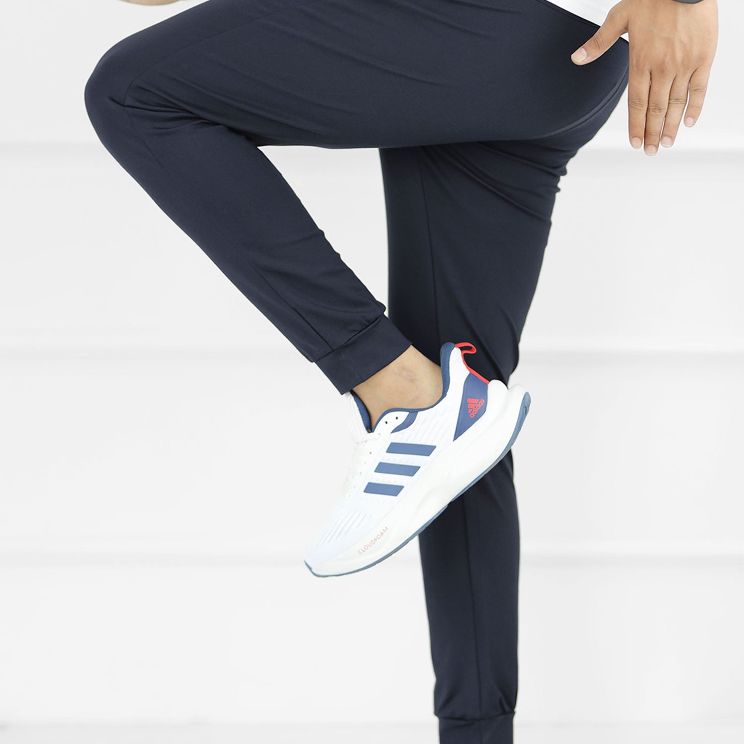 Jrdn Active Pulse Grip Fit Sportswear Trouser In Navy Blue