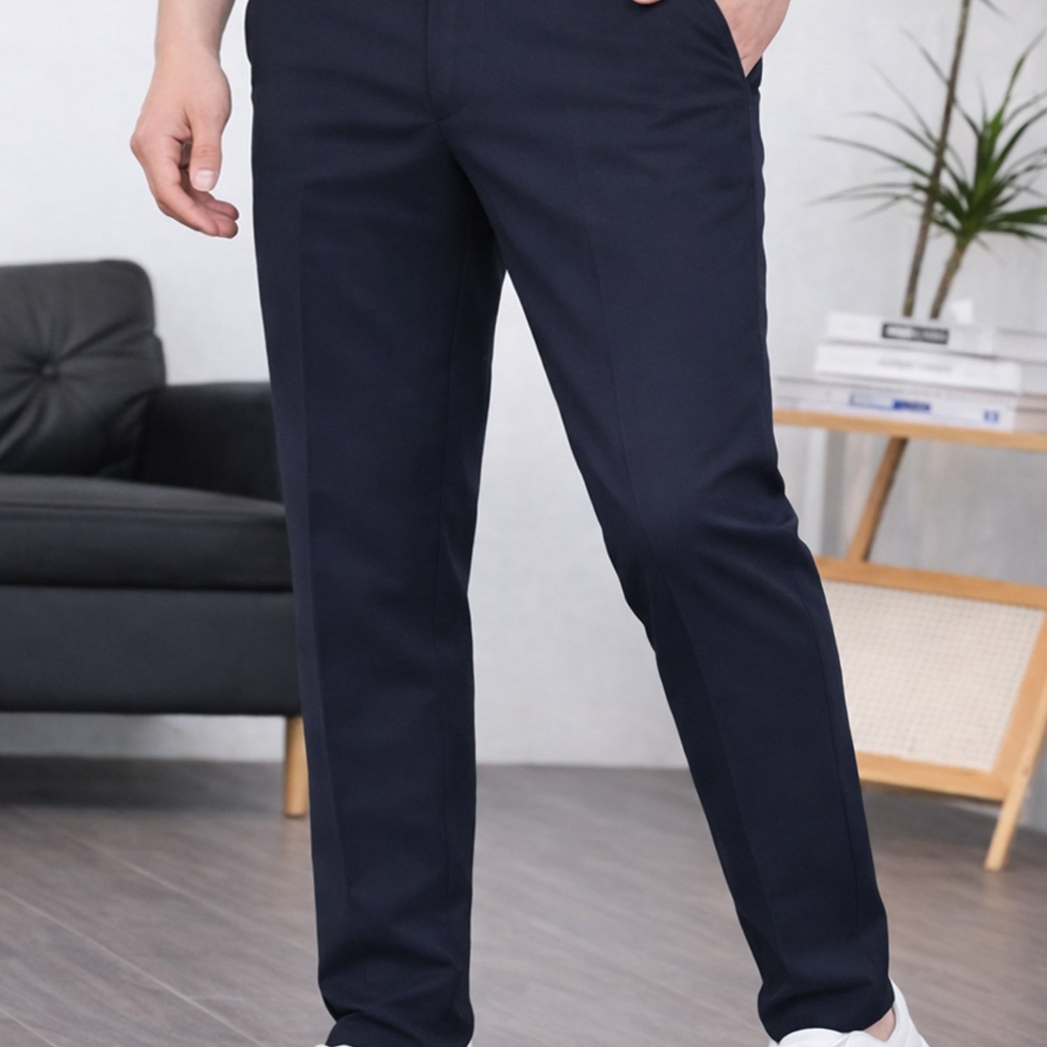 Regular & Tailored Formal Slim Fit Cotton Pant