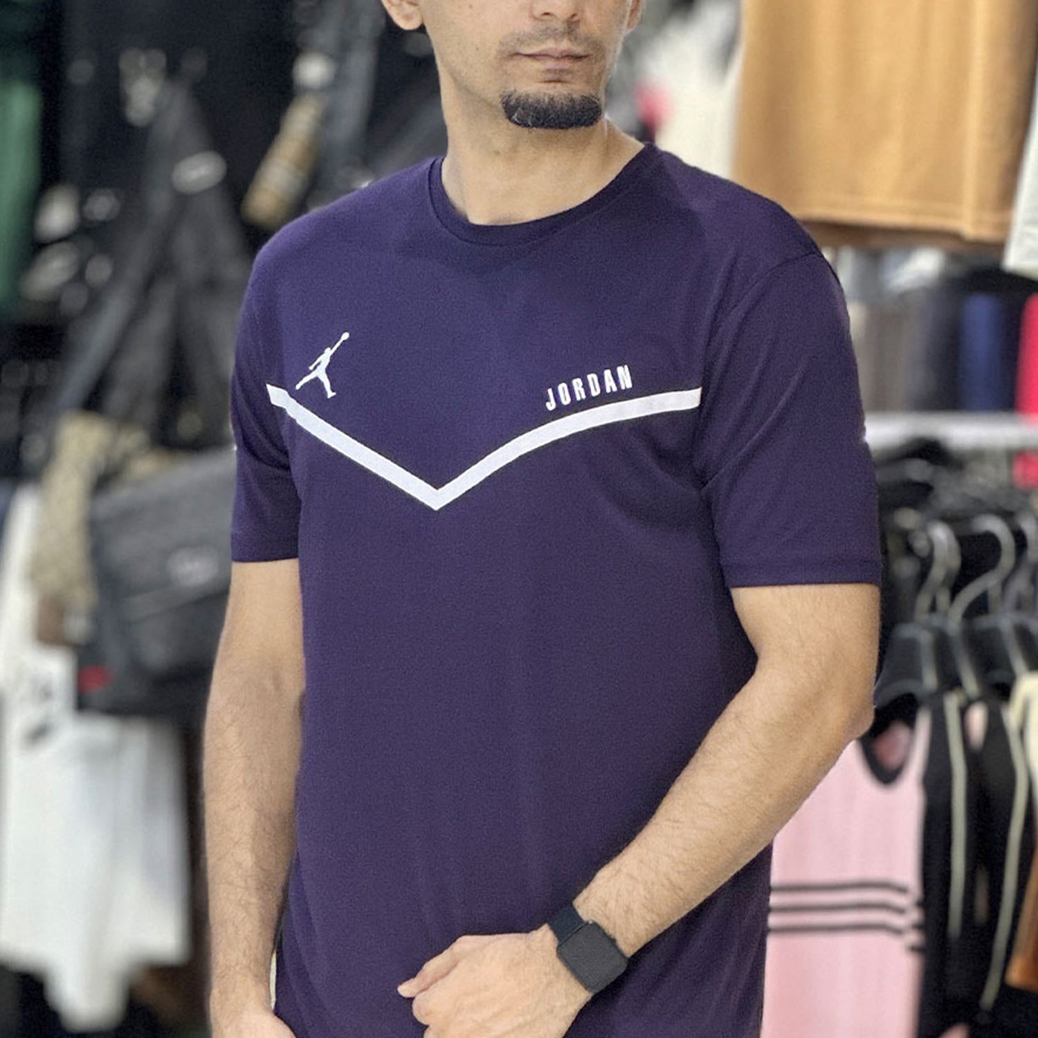 Jrdn Flight Arched Wordmark Dry-Fit Tee