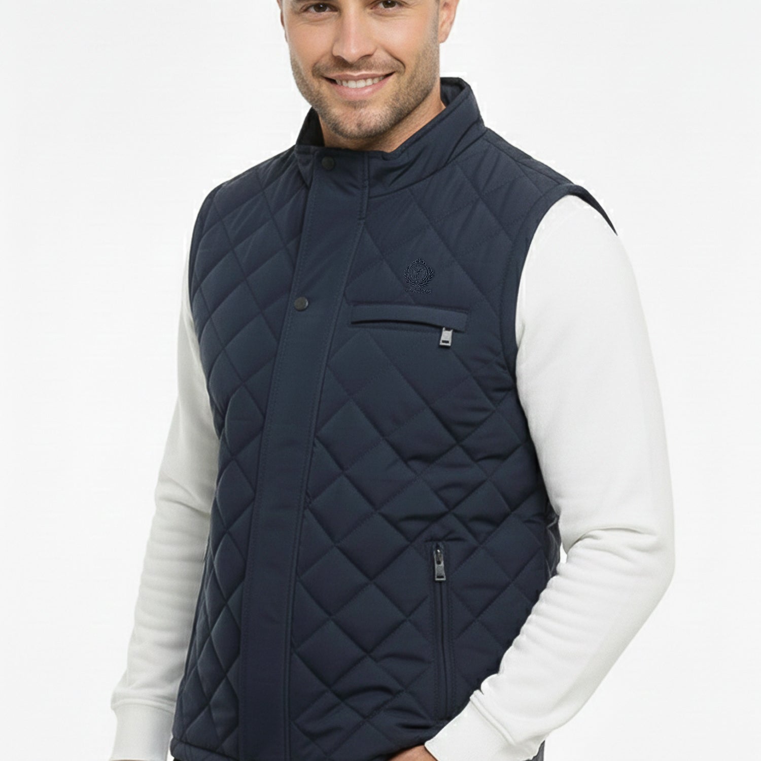 Stone Quilted Imported Men's Gilet