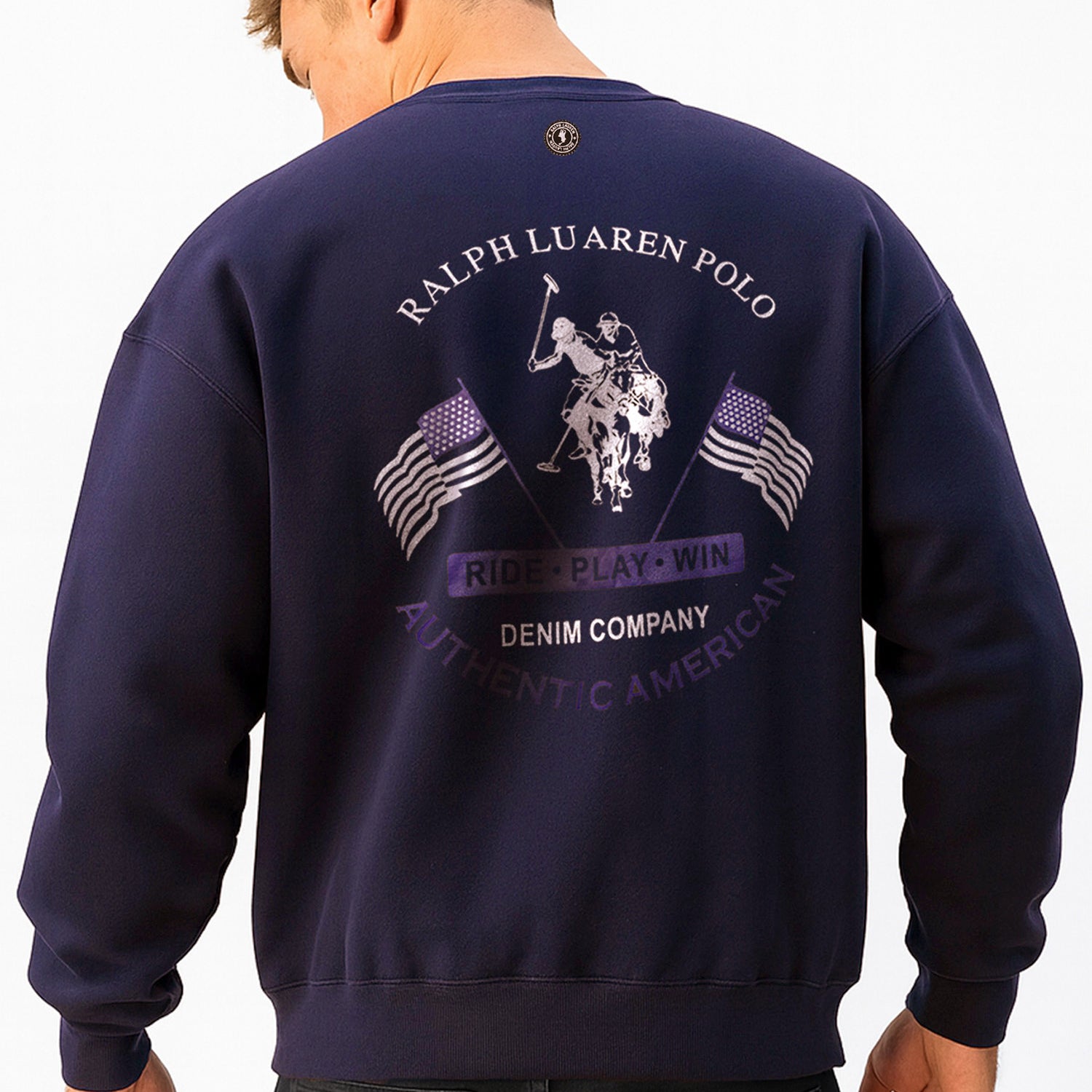 Rph Lren Neck Adele Round Neck Imported Men's Sweatshirt