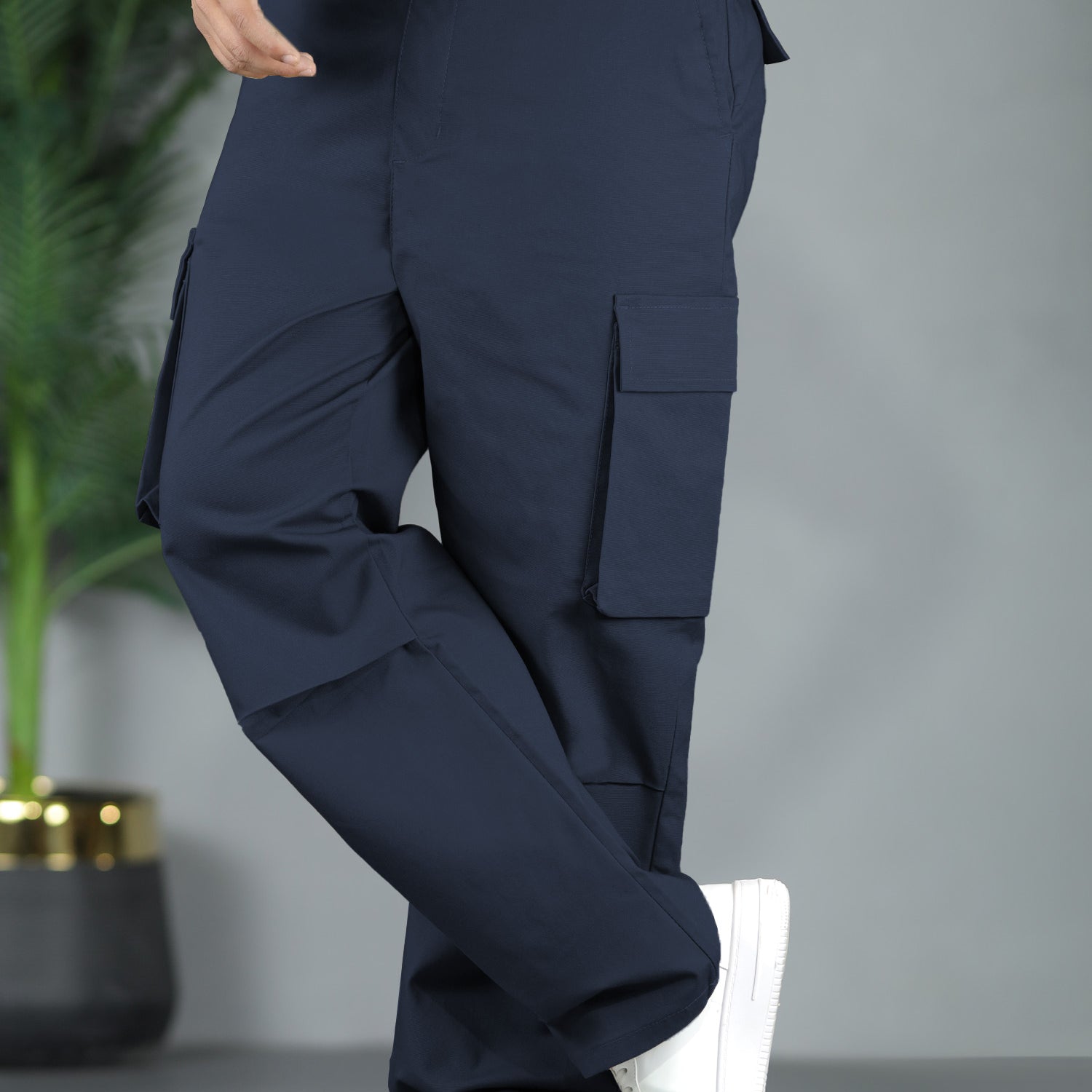 Turbo Hexa Pockets Loose Bottom Cargo Trouser