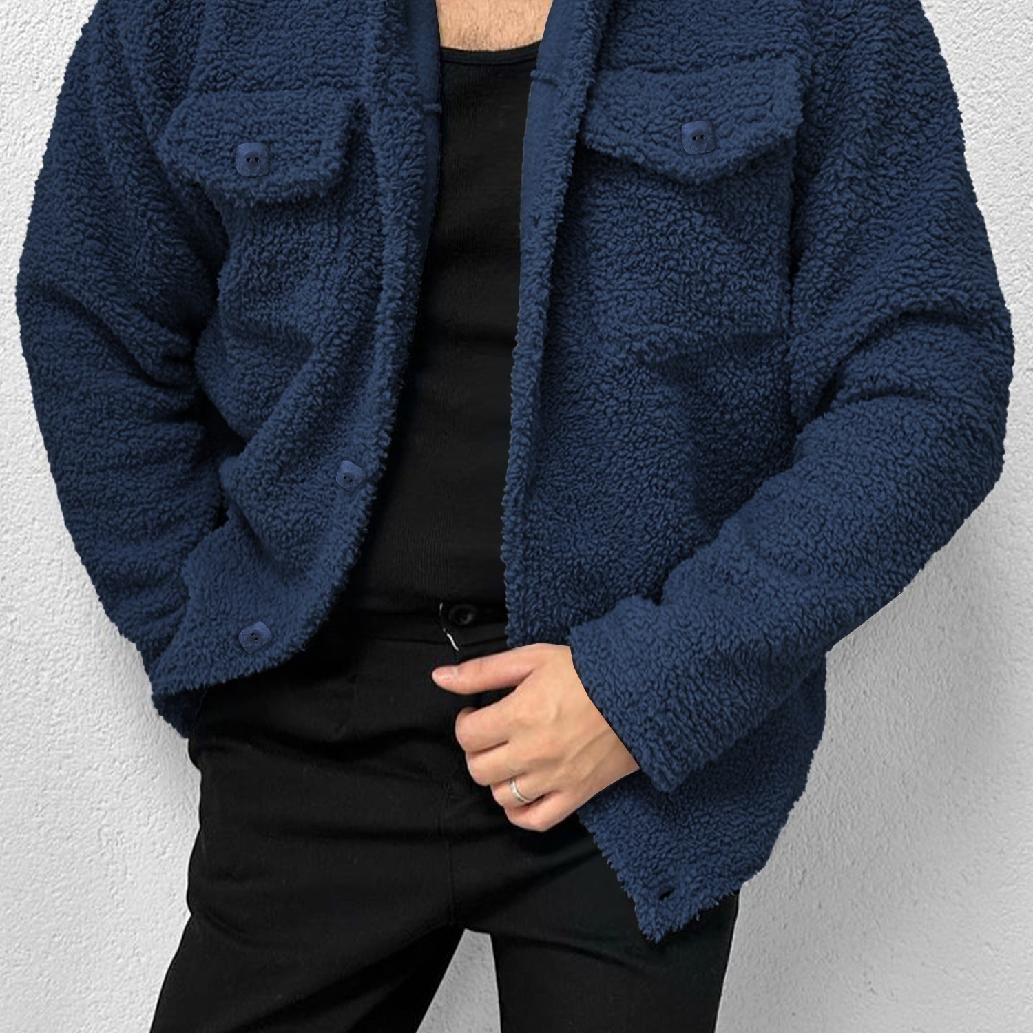 Turbo Pocket Style Sherpa Fleece Light Weight Jacket