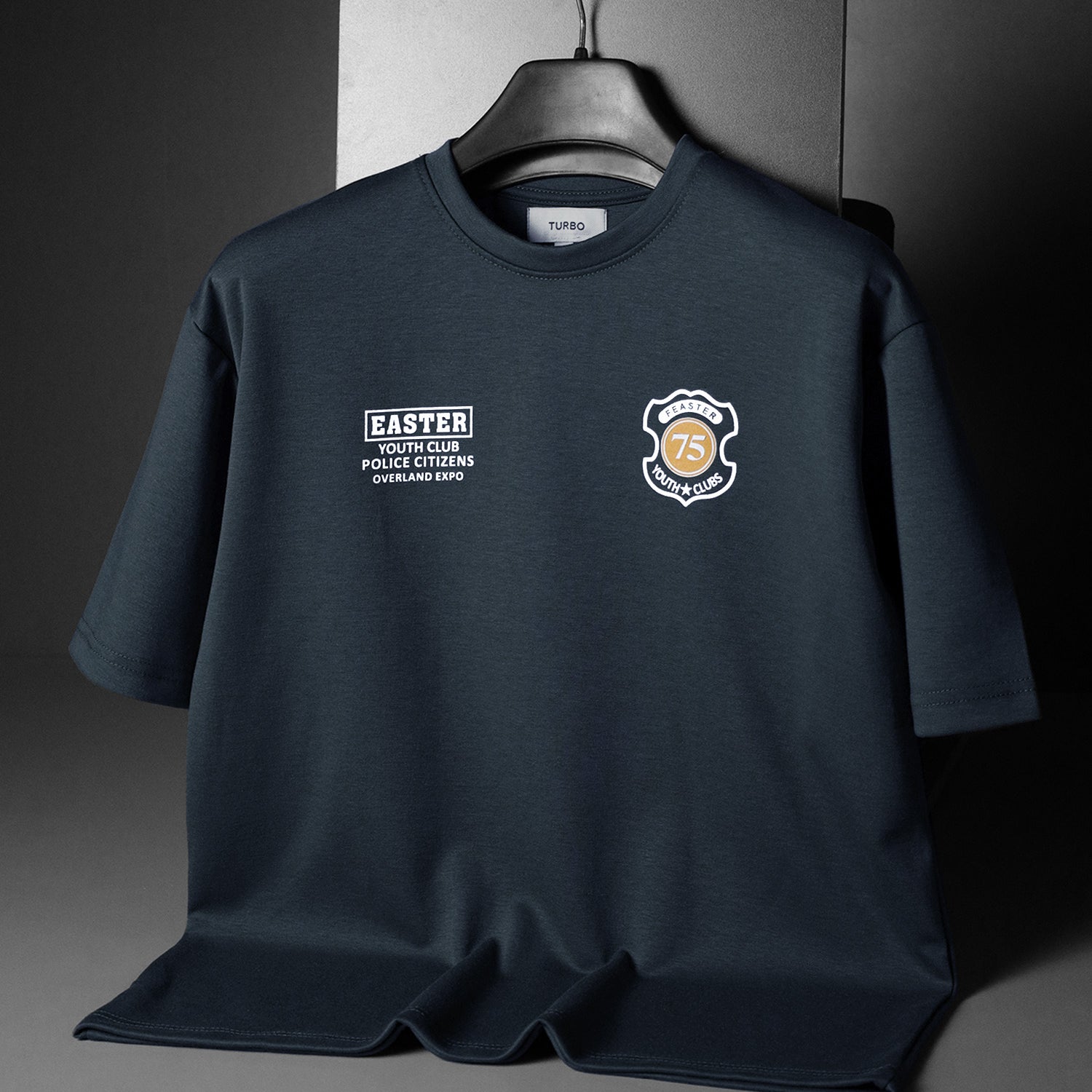 Turbo Distinctive Chest Design Oversize Tee