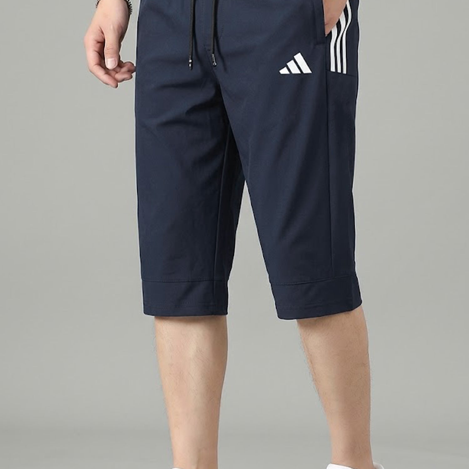 Adds Quarter 3-stripe design Imp Dry-Fit Men's Shorts