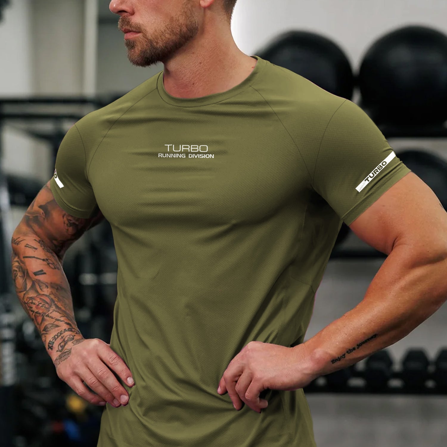 Turbo 'Running Division' Raglan Sleeve Dry-Fit Tee