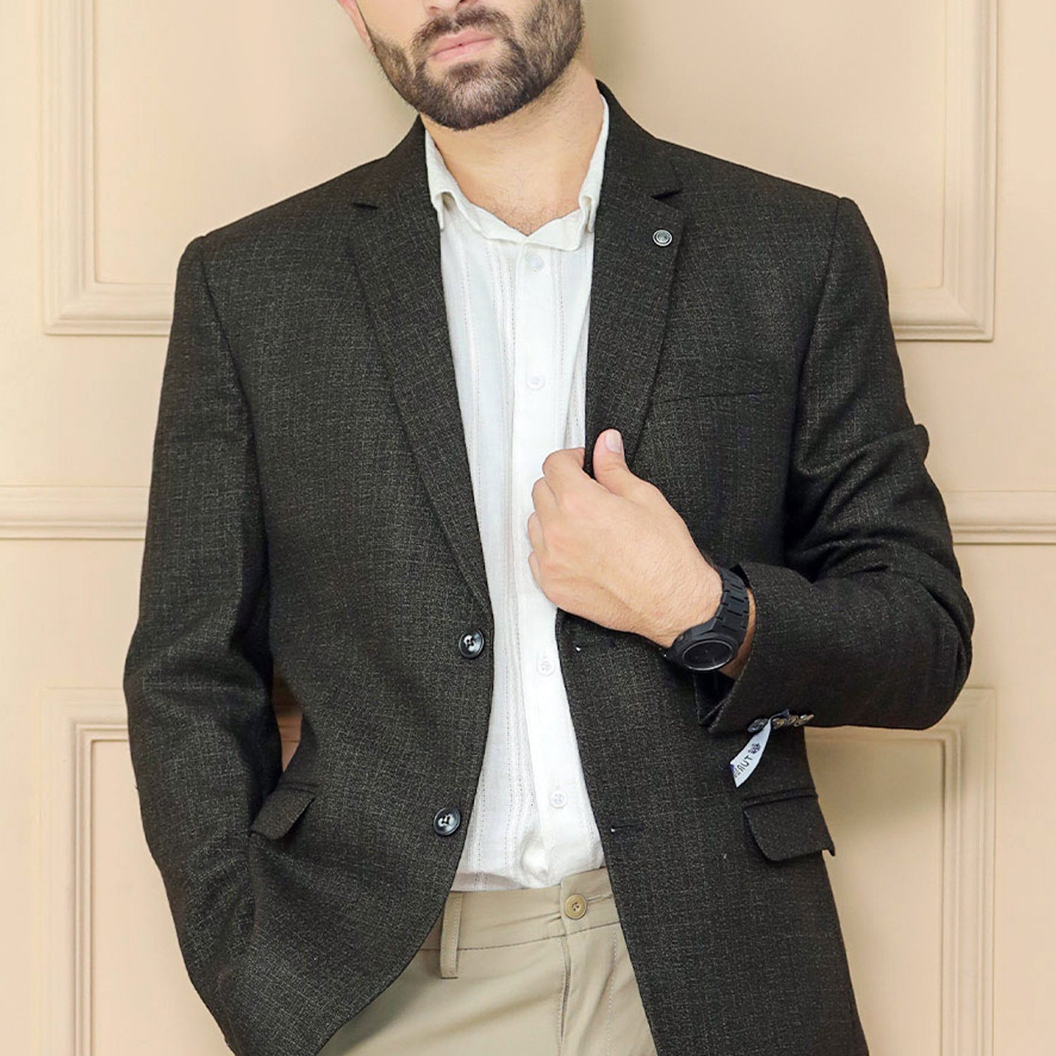 Classic Rich Chestnut Aura Mens Casual Blazer