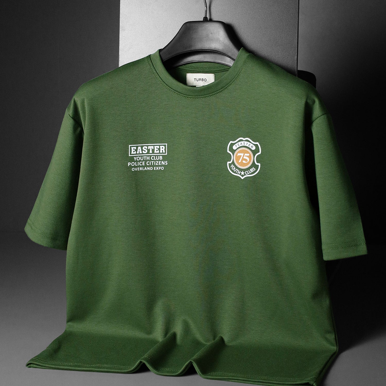 Turbo Distinctive Chest Design Oversize Tee