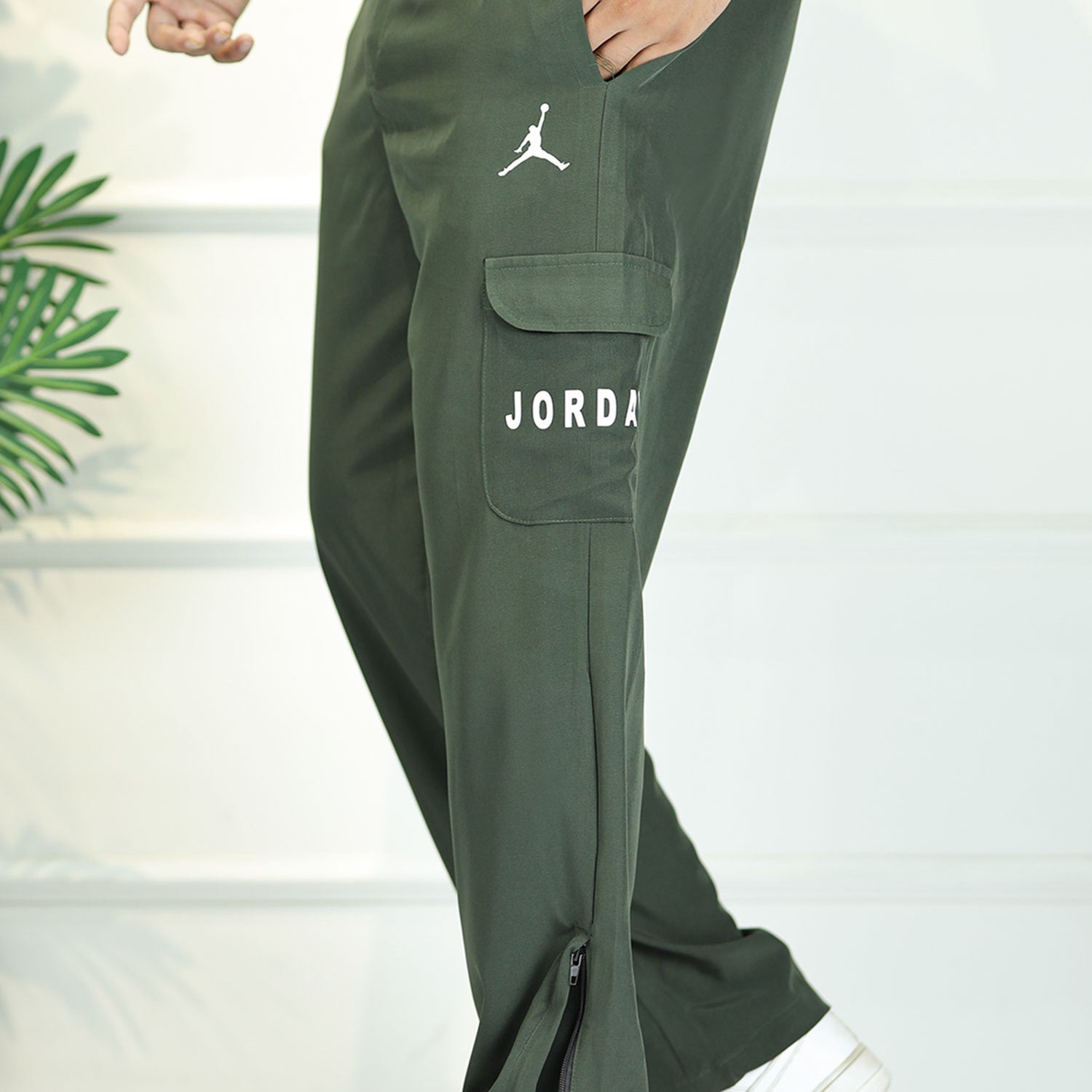 Jrdn 'Flare-Zip' Tactical Cargo-Style Micron Sportswear Trouser