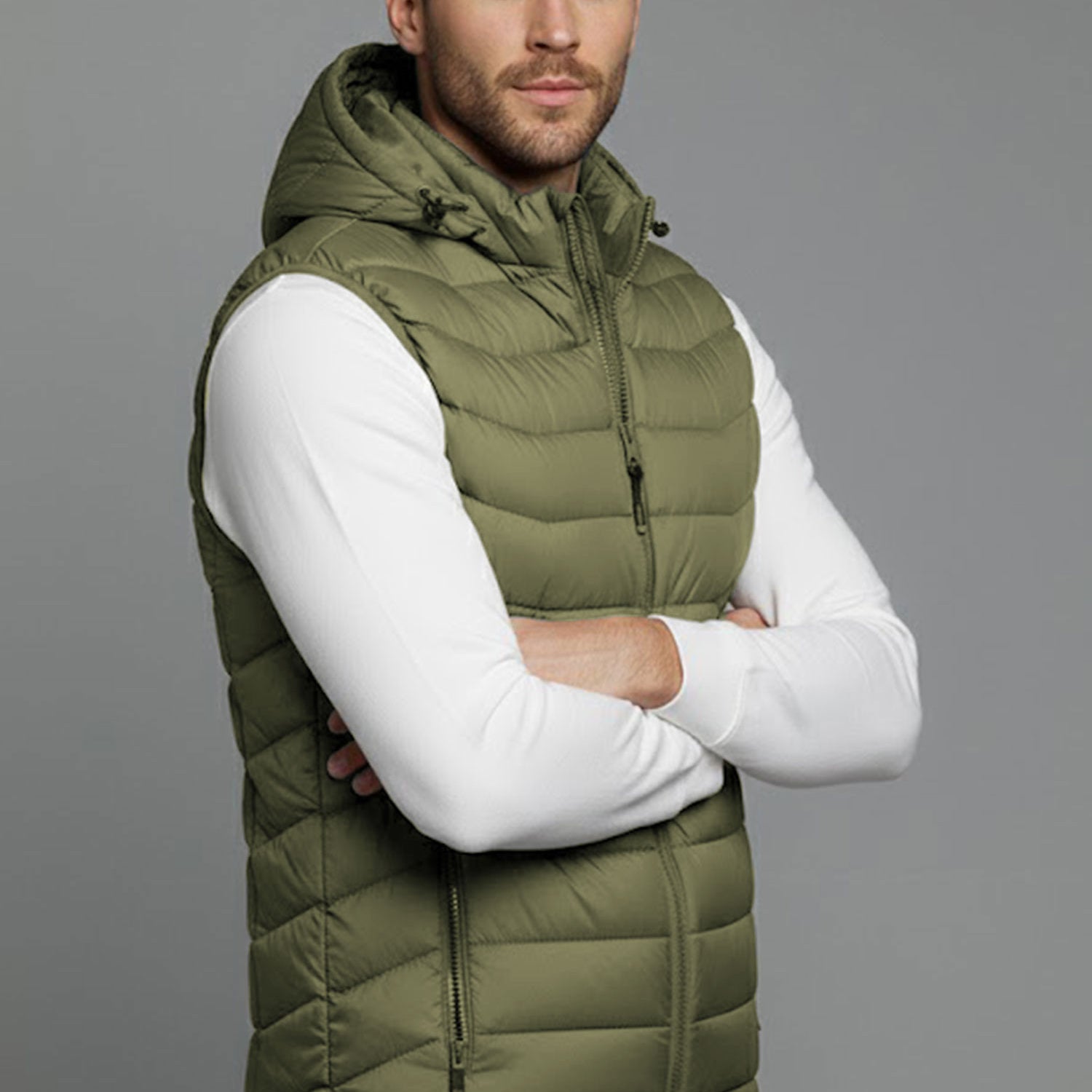 Hollow Padded Imported Men's Gilet