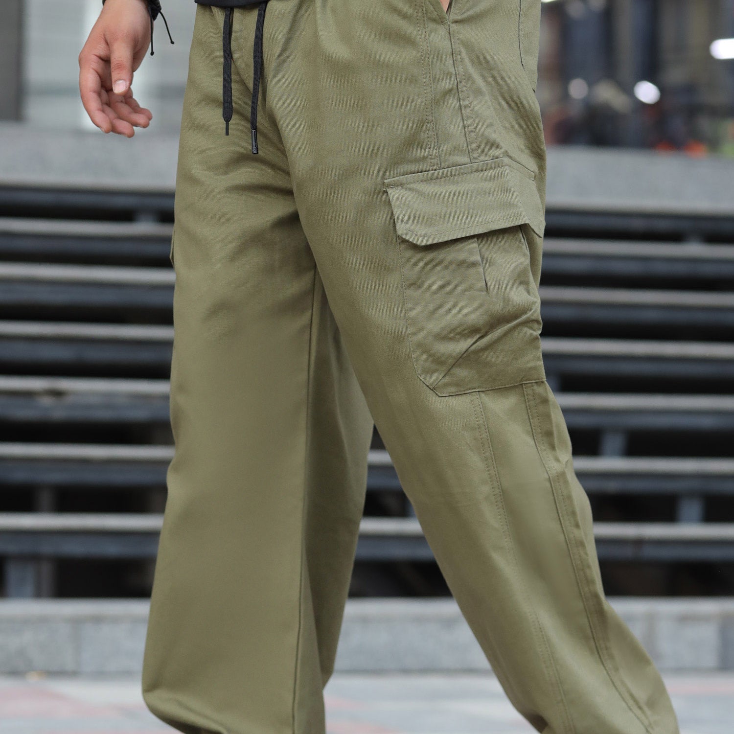 Men's Street Style 6 Multiple-Pockets Cargo Trouser