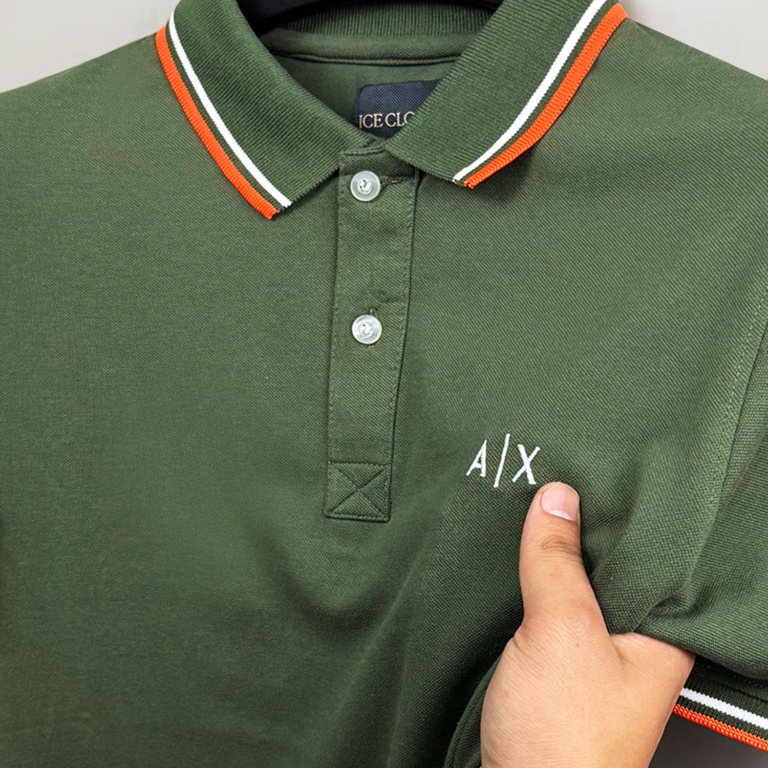 Armni Excnge Bold Heritage Men's Polo Shirt