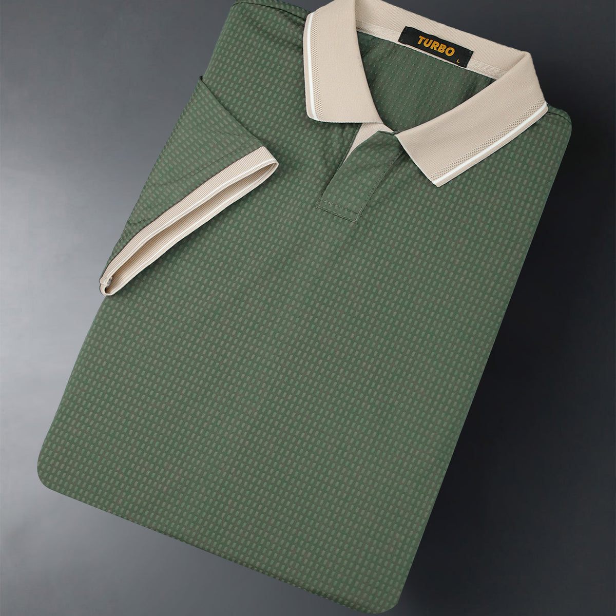 Turbo V Neck Collared Polo Men's T-Shirt
