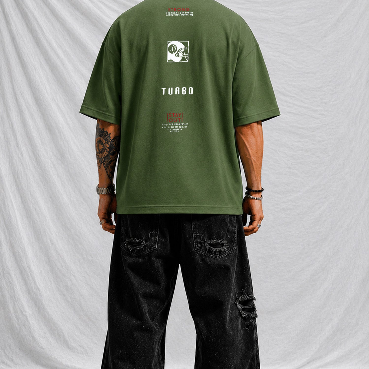 Turbo "Shein Typographic" Oversize Tee