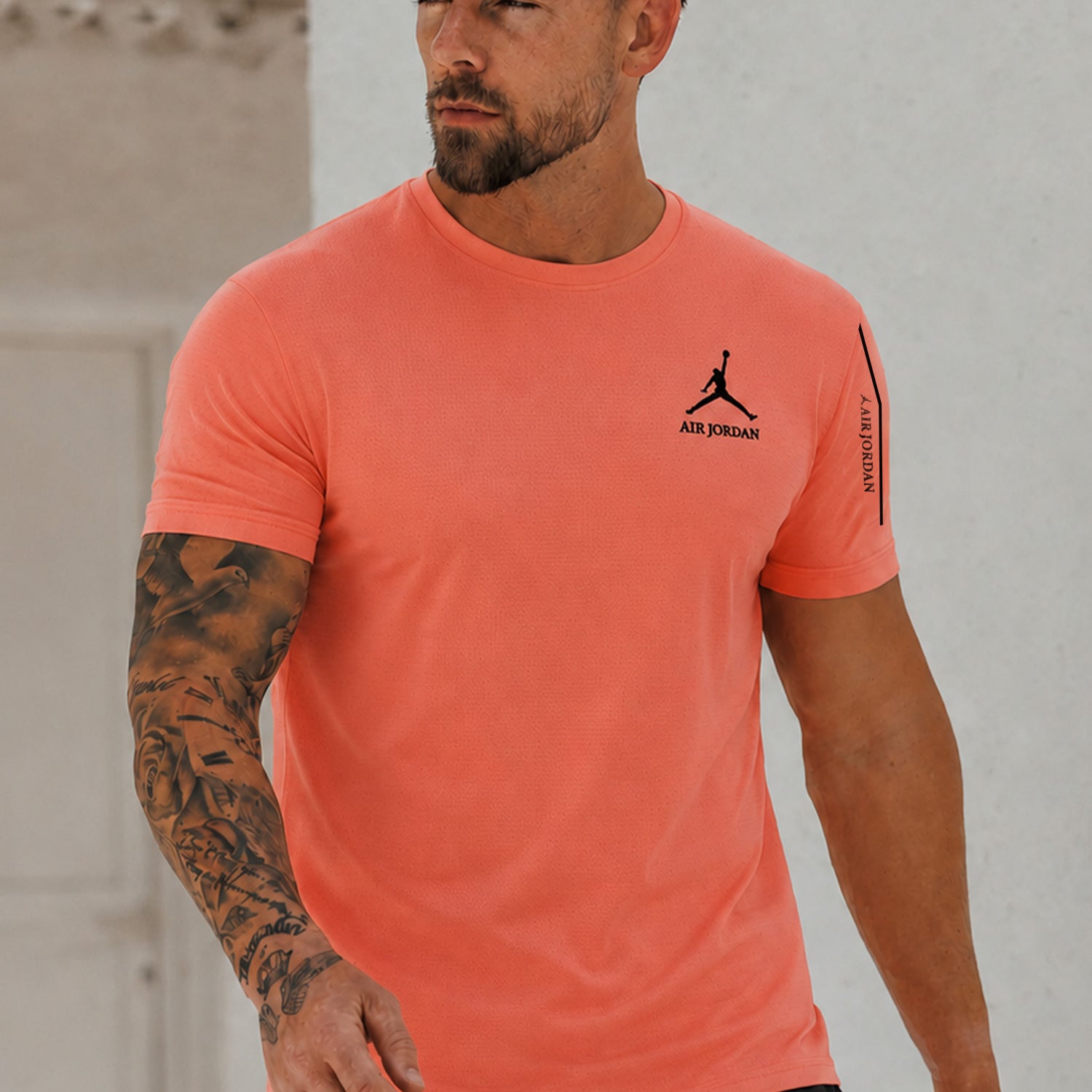 Jrdn Moisture-Wicking Round Neck Imp Dry-Fit Tee