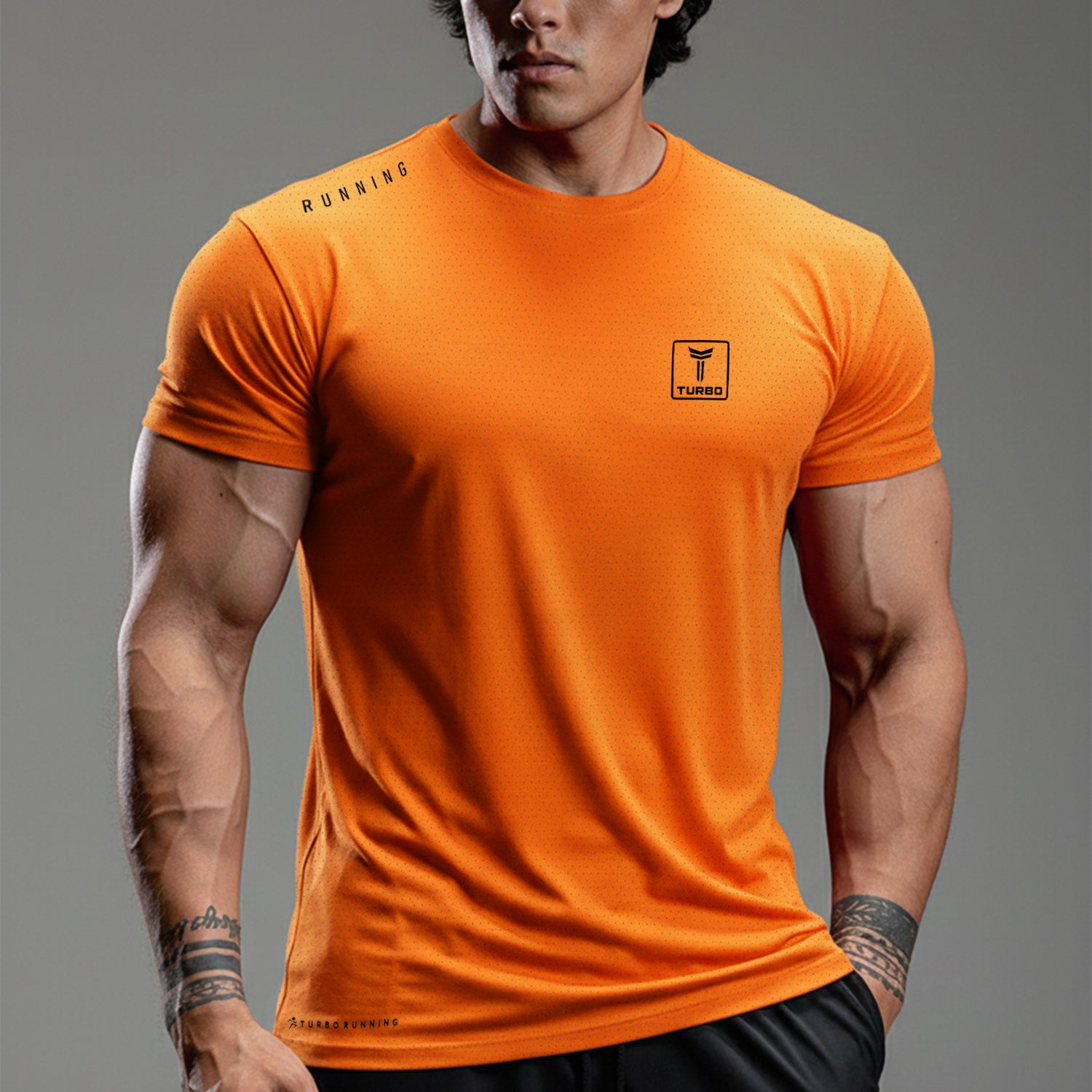 Turbo 'Aero-Flow' Perforated Running Dry-Fit Tee