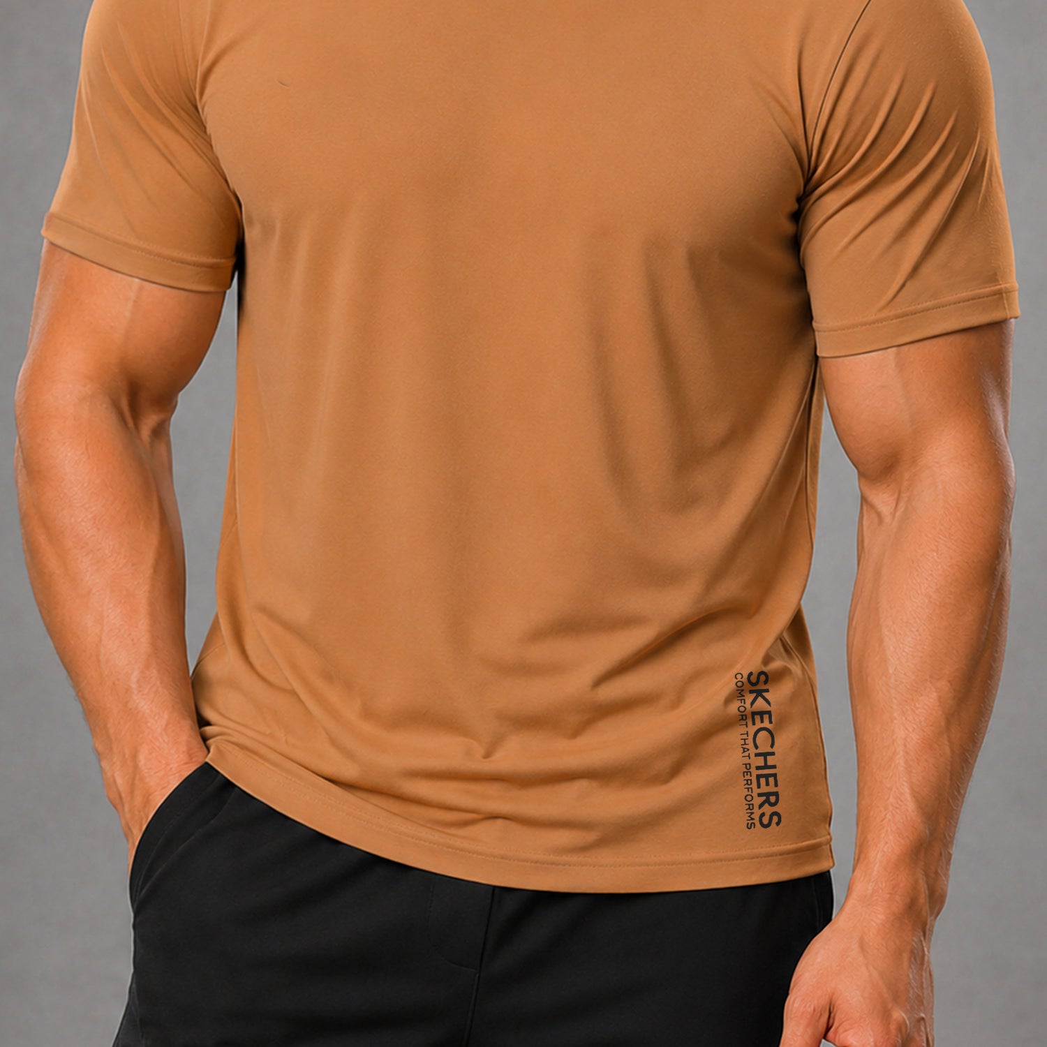 Skchr Breathable Sweat-Wicking Activewear Dry-Fit Tee